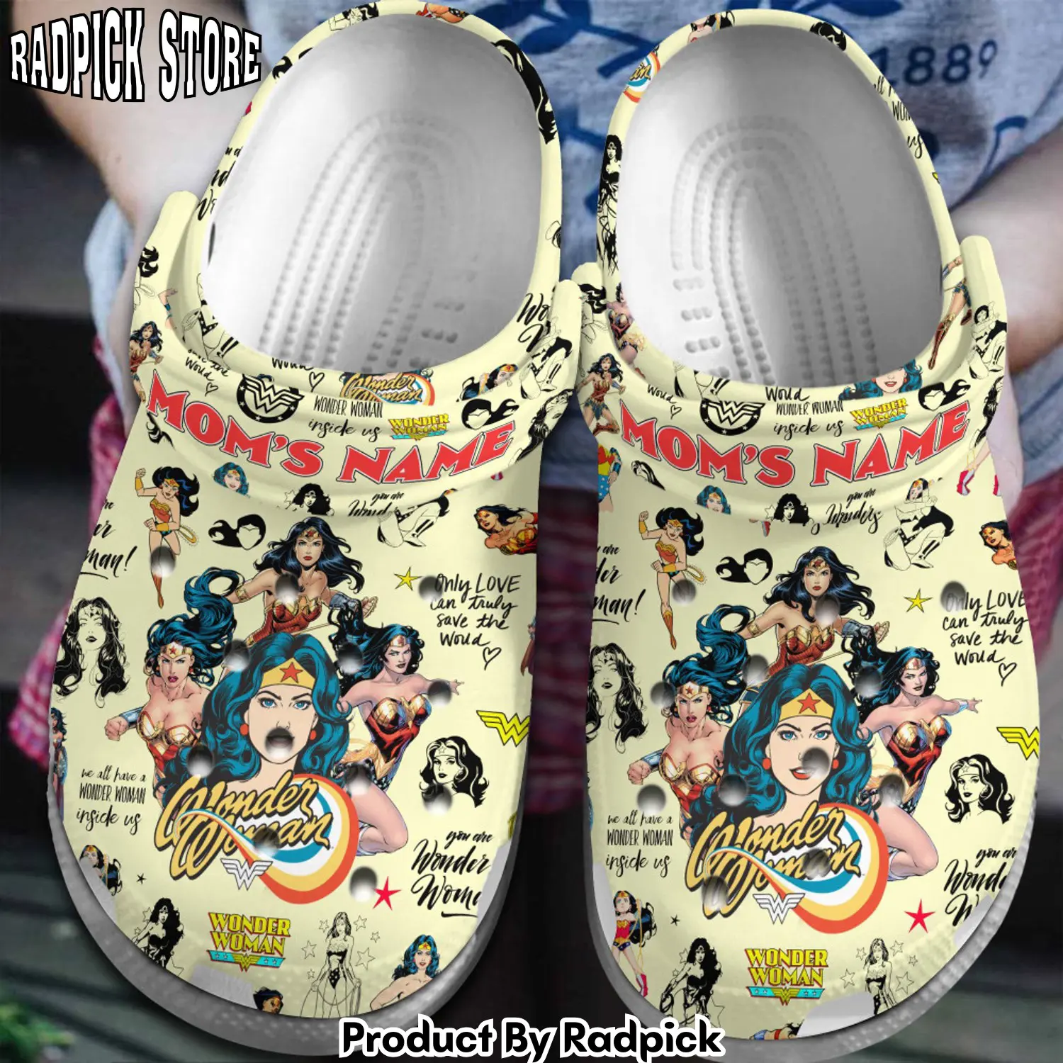 Radpick wonder woman mother day clogs shoes comfortable for men women nku rp65281